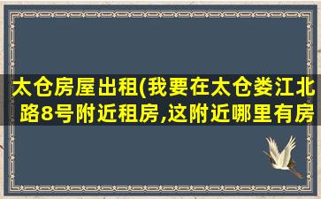 太仓房屋出租(*在太仓娄江北路8号附近租房,这附近哪里有房子租)